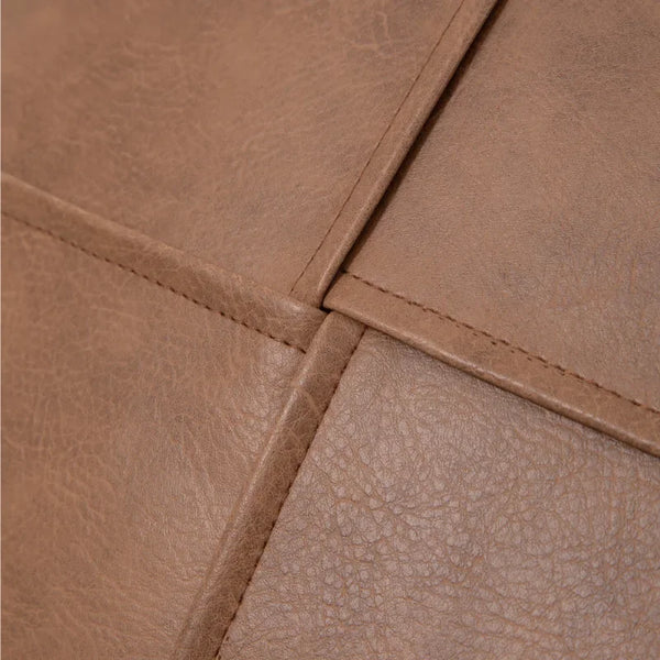 PU Leren Kussenhoes | Retro Patchwork Design | Luxe Decor voor Sofa - POUEV