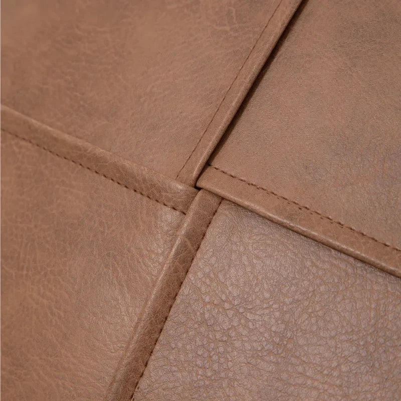 PU Leren Kussenhoes | Retro Patchwork Design | Luxe Decor voor Sofa - POUEV