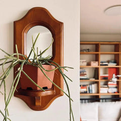 Wall-Mounted Hanging Mirror | Sleek & Functional Cosmetic Mirror for Dressing Room & Kitchen - POUEV