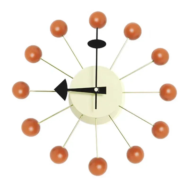Nordic Nelson Ball Wall Clock | Silent & Stylish Wall Art for Modern Interiors