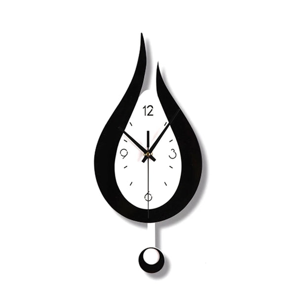 Modern Water Droplet Wall Clock | Acrylic Pendulum Clock for Home & Office Decor