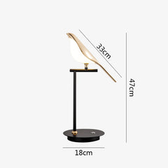 Modern LED Magpie Bird Table Lamp | Elegant Reading & Bedside Light for Home Décor - POUEV