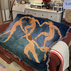 Henri Matisse-Inspired Casual Blanket | Stylish Tapestry Throw - POUEV