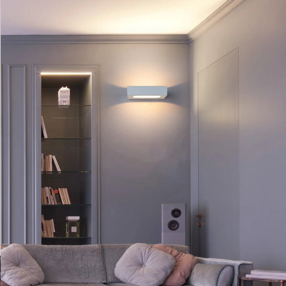12W LED Indoor Wall Lamp | Modern Minimalist Aluminum Wall Light - POUEV