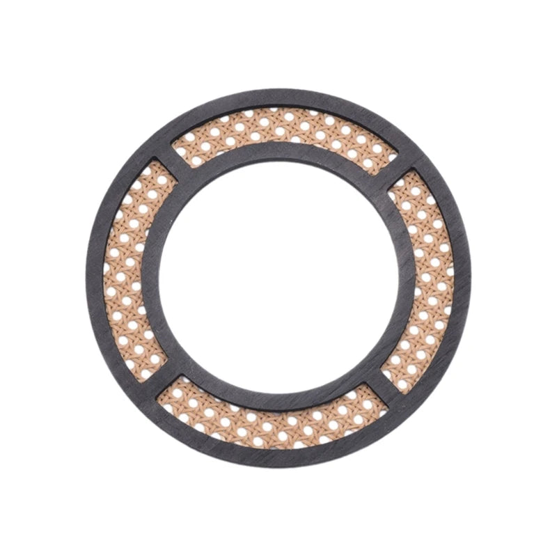 Bohemian Rattan Round Mirror | Stylish Wall Hanging for Bedroom and Living Room Décor - POUEV