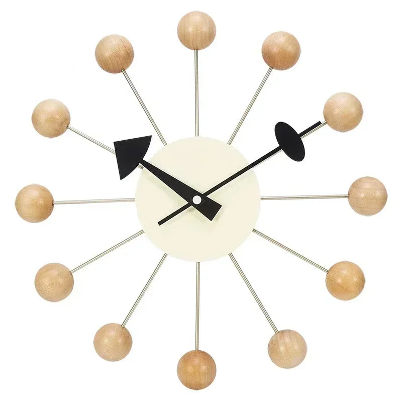 Nordic Nelson Ball Wall Clock | Silent & Stylish Wall Art for Modern Interiors