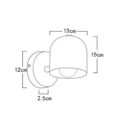 Nordic Modern LED Wall Lamp | Minimalist Macron Iron Decorative Light - POUEV