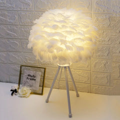 Feather Table Lamp | Romantic LED Light - POUEV
