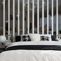 10-Piece 3D Acrylic Mirror Wall Stickers | DIY Decorative Mirror Decals for Home & Furniture - POUEV