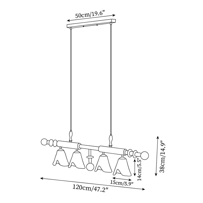 Hanglamp – Multi-lichtbron ontwerp – Geschikt voor diverse interieurstijlen