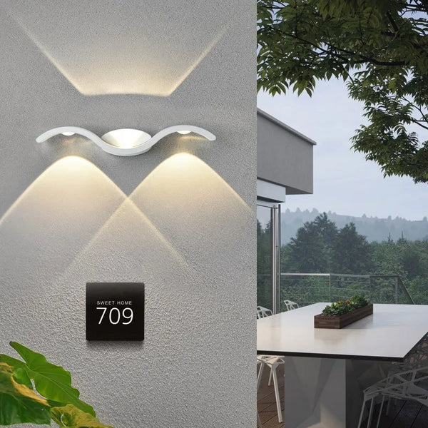 9W/15W LED Outdoor Wall Light | IP65 Waterproof Wall Sconce - POUEV