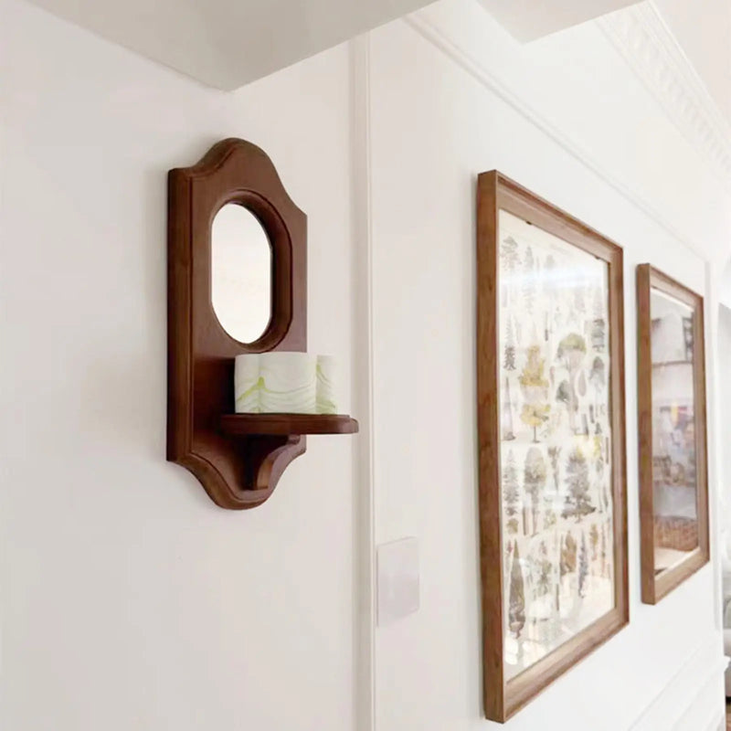 Wall-Mounted Hanging Mirror | Sleek & Functional Cosmetic Mirror for Dressing Room & Kitchen - POUEV