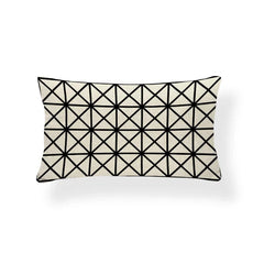 Rechthoekige Kussenhoes | Geometrisch Zigzag Design | Scandinavische Stijl - POUEV