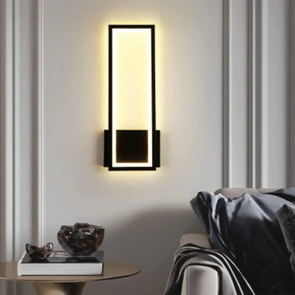 Modern LED Wall Lamp | 16W 3000K | Stylish Rectangular Wall Sconce - POUEV
