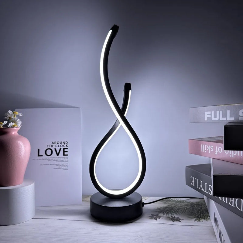 LED Table Lamp | Creative Nightstand Lamp for Bedroom, Restaurant & Café - POUEV