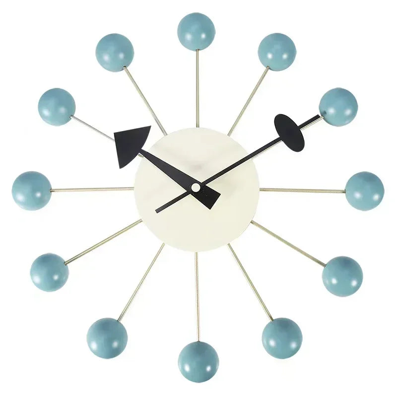 Nordic Nelson Ball Wall Clock | Silent & Stylish Wall Art for Modern Interiors