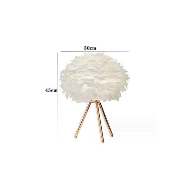 Feather Table Lamp | Romantic LED Light - POUEV