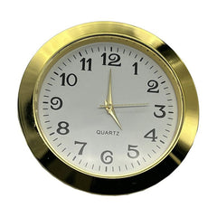 Mini Quartz Clock Insert | 55mm Round Clock Head for Handicrafts & Replacement