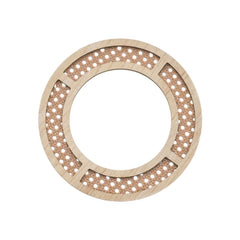 Bohemian Rattan Round Mirror | Stylish Wall Hanging for Bedroom and Living Room Décor - POUEV