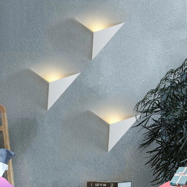 Modern Minimalist LED Wall Lamp | Triangle Shape Nordic Style - POUEV