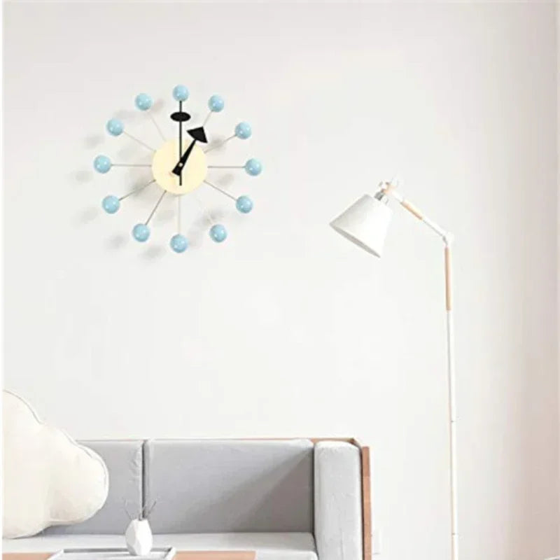 Nordic Nelson Ball Wall Clock | Silent & Stylish Wall Art for Modern Interiors