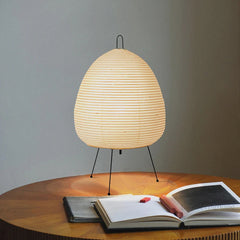 Japanese Design Akari Wabi-sabi Yong Table Lamp | Printed Rice Paper Lamp - POUEV