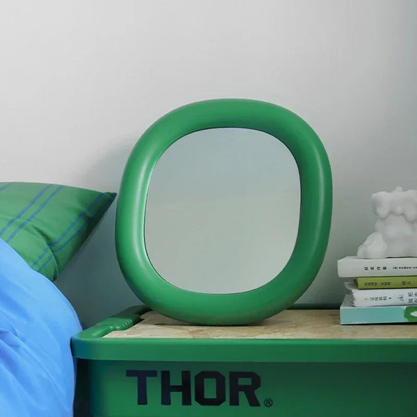 Makeup Wall Mirror | Small Irregular Funky Circle Design | Luxury Nordic Style Bathroom & Home Decoration - POUEV