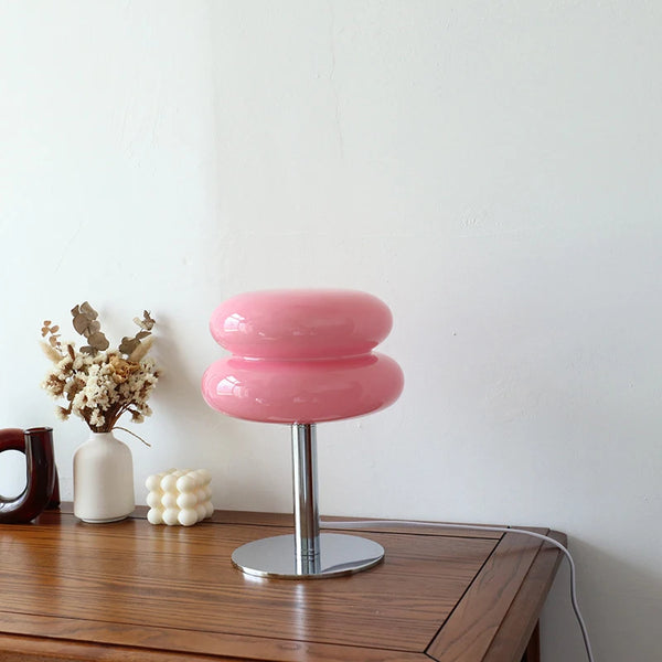 Macaron Glass Table Lamp | Trichromatic Dimming Atmosphere Lamp - POUEV