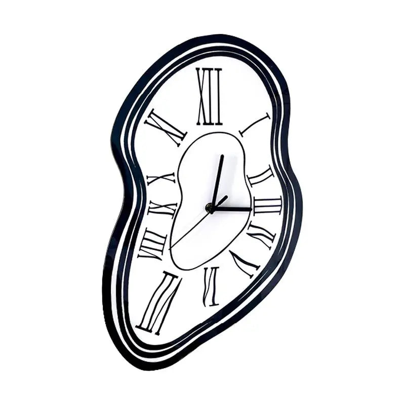 Modern Irregular Wall Clock | Unique Distorted Design for Home Décor