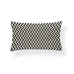 Rechthoekige Kussenhoes | Geometrisch Zigzag Design | Scandinavische Stijl - POUEV