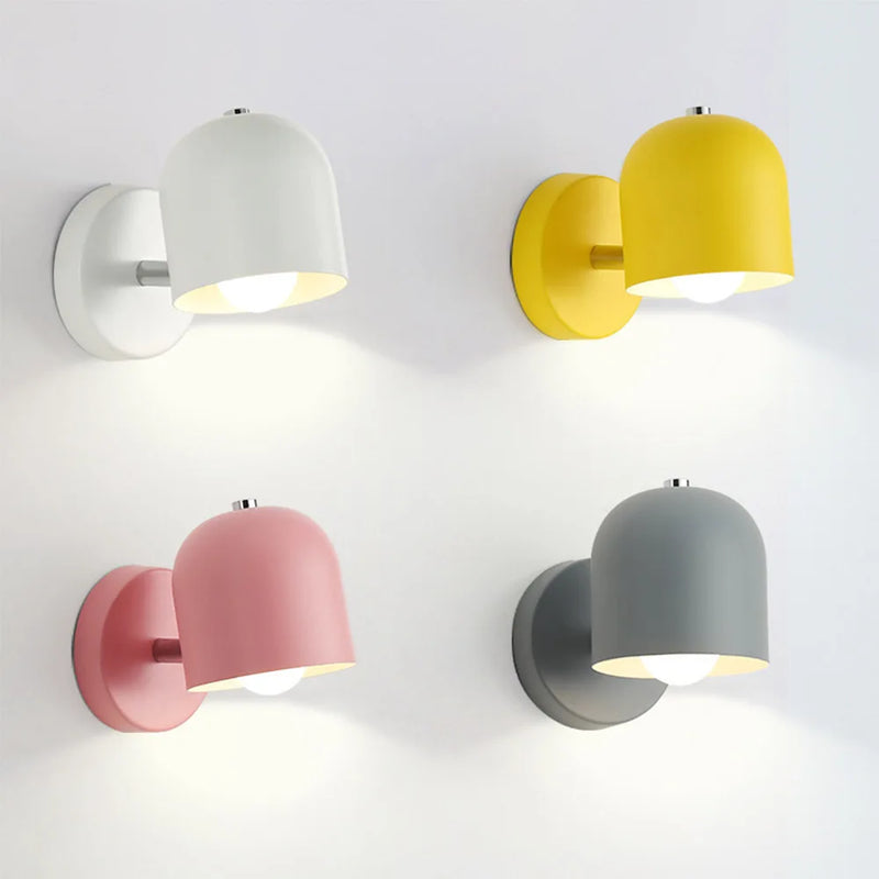 Nordic Modern LED Wall Lamp | Minimalist Macron Iron Decorative Light - POUEV