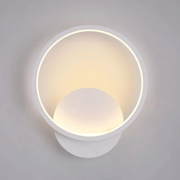 Indoor LED Wall Light | 12W 3000K | Round Acrylic Wall Sconce - POUEV