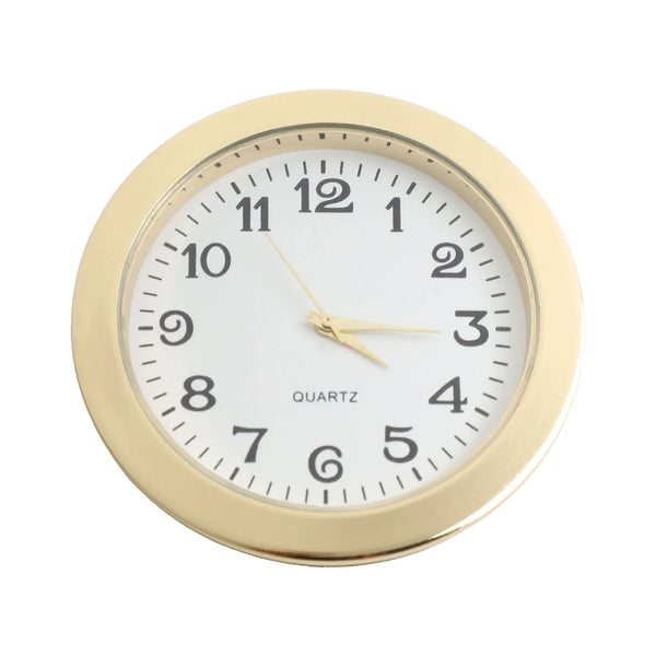 Mini Quartz Clock Insert | 55mm Round Clock Head for Handicrafts & Replacement