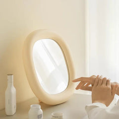 Makeup Wall Mirror | Small Irregular Funky Circle Design | Luxury Nordic Style Bathroom & Home Decoration - POUEV