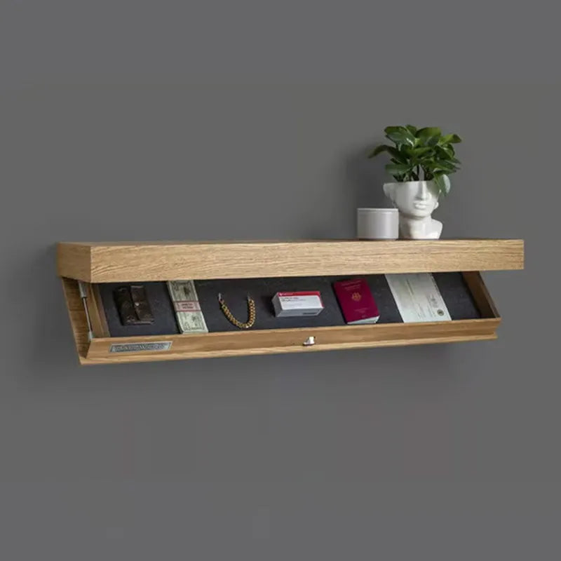 Hidden Floating Shelf with Secret Compartment | Concealed Wall Storage - POUEV