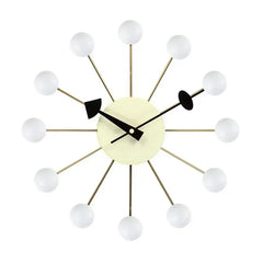 Nordic Nelson Ball Wall Clock | Silent & Stylish Wall Art for Modern Interiors