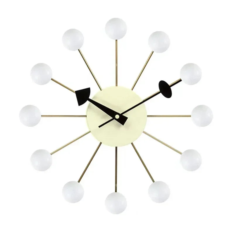 Nordic Nelson Ball Wall Clock | Silent & Stylish Wall Art for Modern Interiors