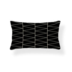 Rechthoekige Kussenhoes | Geometrisch Zigzag Design | Scandinavische Stijl - POUEV