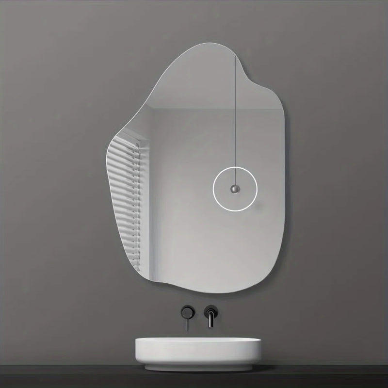 Irregular Acrylic Mirror | Shatterproof, Non-Glass Wall Mirror for Modern Home Décor – Bedroom, Bathroom, Living Room - POUEV