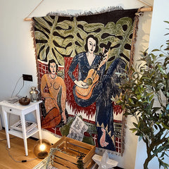 Henri Matisse-Inspired Casual Blanket | Stylish Tapestry Throw - POUEV