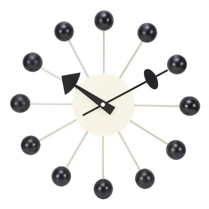 Nordic Nelson Ball Wall Clock | Silent & Stylish Wall Art for Modern Interiors