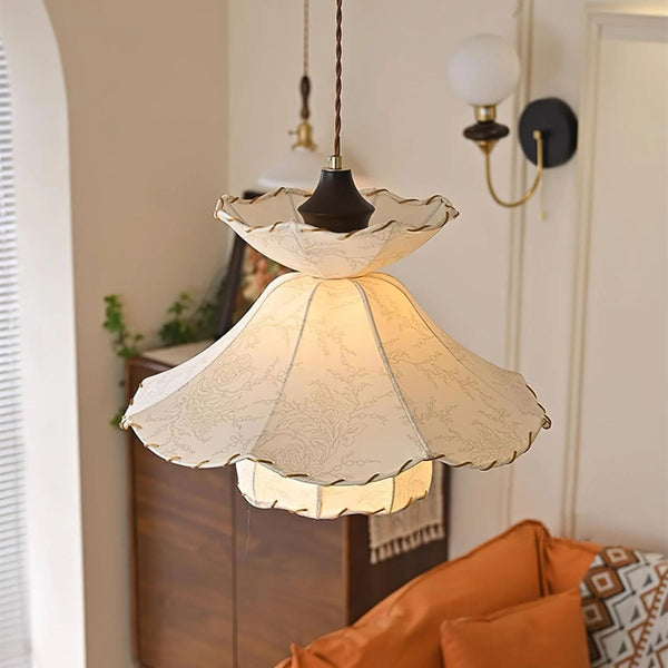 Hanglamp – Stof – Geschikt voor diverse interieurstijlen | E27 fitting, energiezuinig