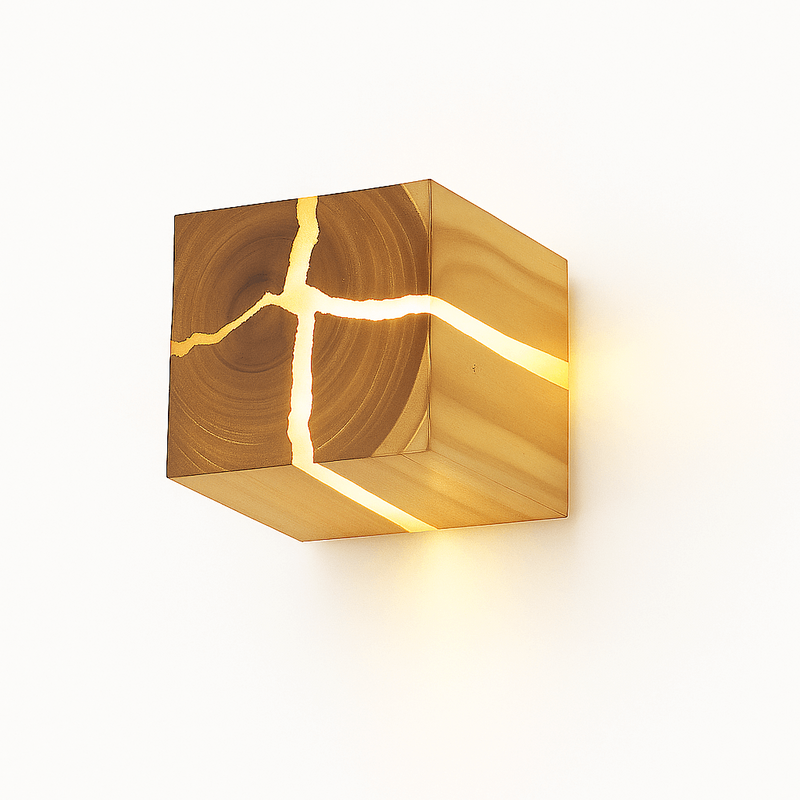 Wandlamp – Stijlvol ontwerp – Hout, LED verlichting, voor binnengebruik