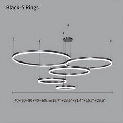 Gelaagde Ringvorm Hanglamp – Modern ontwerp – Geschikt voor diverse interieurstijlen