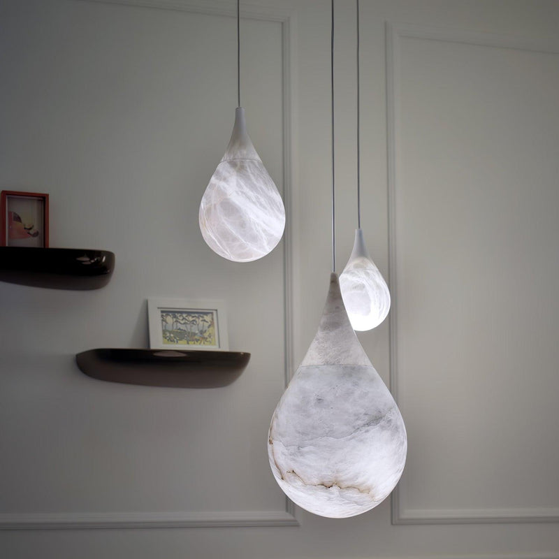 Hanglamp – Marmer design – Geschikt voor diverse interieurstijlen | E27 fitting