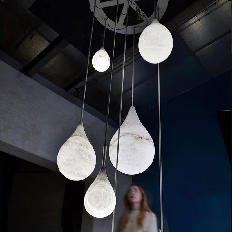Hanglamp – Marmer design – Geschikt voor diverse interieurstijlen | E27 fitting