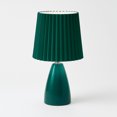 Tafellamp – Mid-Century Design – Plissé Kap & LED Verlichting