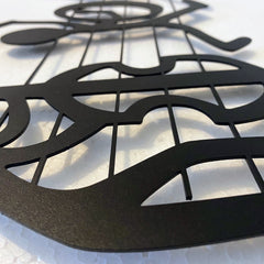 Metalen wanddecoratie – Bandmuzikanten Design – Duurzaam Materiaal, Unieke Wandkunst