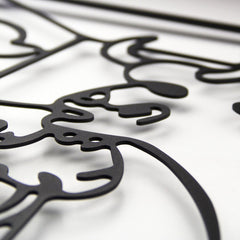 Metalen wanddecoratie – Abstracte Kunst – Duurzaam Materiaal, Uniek Ontwerp