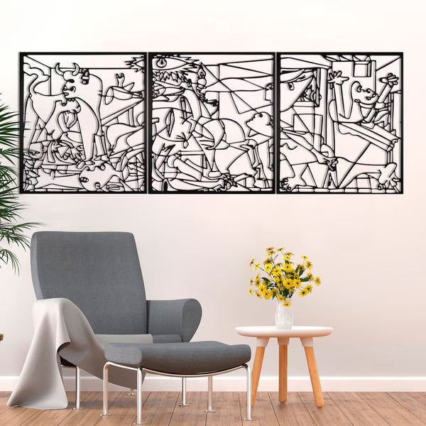 Metalen wanddecoratie – Abstracte Kunst – Duurzaam Materiaal, Uniek Ontwerp